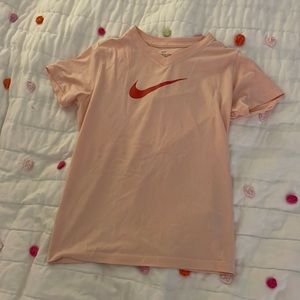 Peach Nike Tee size girls large